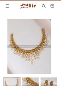 NEW 3168  guttapusalu designer hasli with stud
