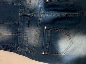 Denim Strapless Dress
