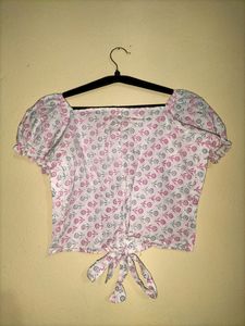 Printed Crop Top