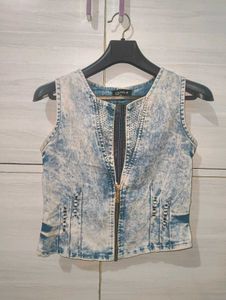 Denim Vest - Shrug Jacket