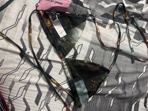 Unique Print Bikini Top