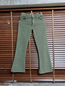 Zara Girls/Kids corduroy straight-leg trousers