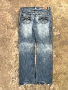 Men's Distressed Blue Jeans