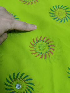 Beautiful Daily Wear Light Green /Mehandi Colour Saree