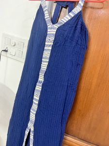 Women Cotton Full Length Dress(beach Dress)