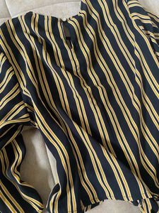 Striped Tie-Front Blouse top