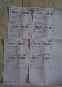 20 New Shipping lebal