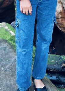 combo offer Classic cargo Blue Denim jeans &amp; tshir