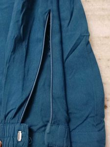 Elegant Teal Kurta with Golden Embellishments (two