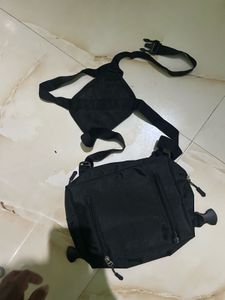 Black Chest Rig Bag