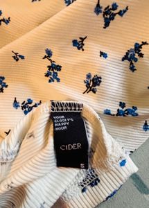 Cider Floral Print Cropped Top