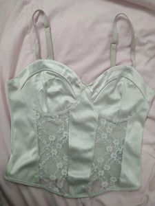 Satin Lace Corset To