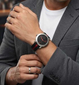 Fastrack Watch - Black &amp; Red Dial with Mesh Strap