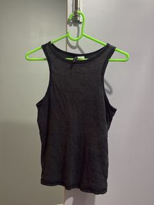 Washed Ribbed Tank Top