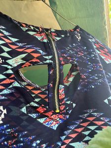 Zipper Western Women Top
