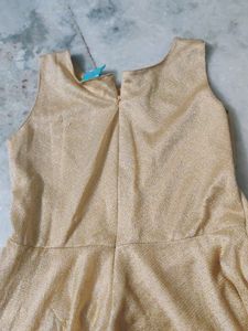Golden Gown With Cape