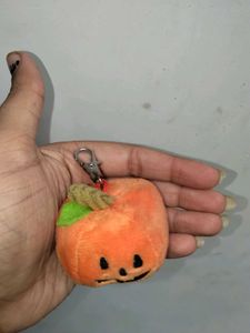 Cute Plush pumpkin Keychain