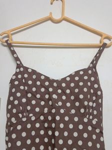 Aesthetic Polka Dot A-line Dress