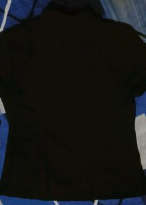 Chic Black Button-Up Top &amp; shirt