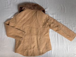Women's Tan Faux Fur Collar Jacket