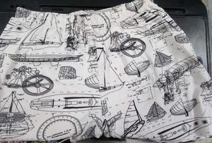 women's Nautical Print Boxer Shorts