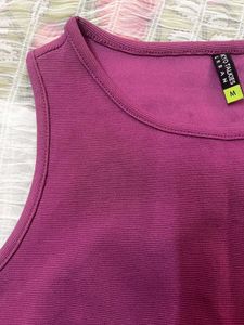 Side Cut Purple Top