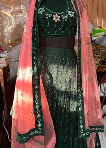 Embellished Lehenga Choli Set unstitched