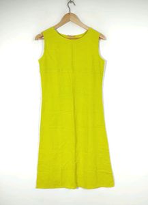 Aania Lime Green Kurta With Printrd Shrug (Women)