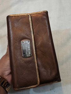 Longchamp Paris Brown Leather Wallet