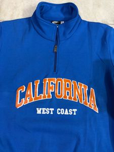 Nike California Blue Quarter Zip Pullover Sweatshi