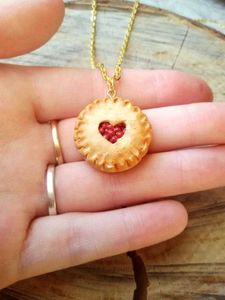 Cute Heart Cookie Hair Clips Set