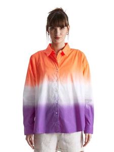 Dip-Dye Button-Up Shirt