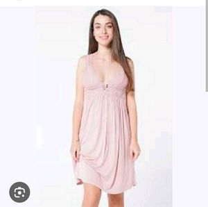 Lace Trimmed Pink Nightgown(maternity)