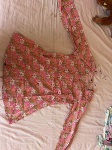 Vibrant Floral corset kurti