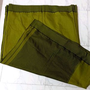 Elegant Olive Green Saree