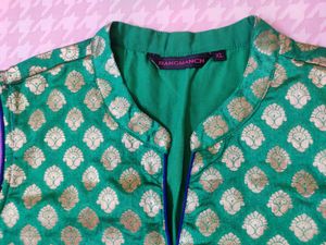 New Blue Net Anarkali By Rangmanch Pantaloons