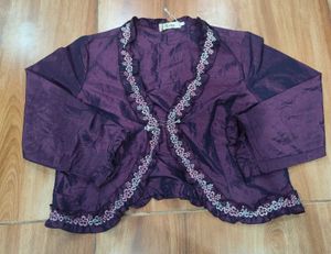 Whimsical whimsigoth Embroidered shrug