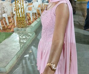 Pink Embroidered Kurta Set