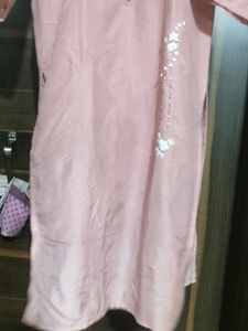 Dusty Rose Embroidered Kurti