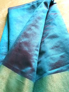 Beautiful Sea Blue Saree