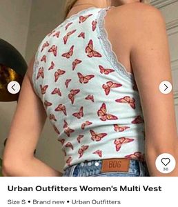 Cute Butterfly Print Cropped Tank Top