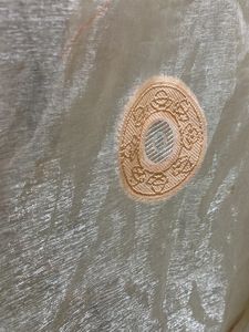 Pretty Peach &amp; Offwhite Party Dress 8/10 Yes