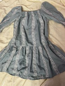 Boho Off-Shoulder peplum top Tiered Dress