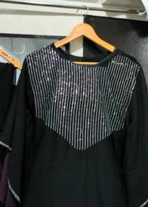 Embellished Abaya with Sequins