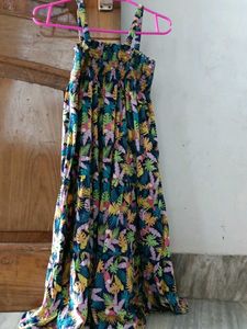 Boho Tropical Print Maxi Dress