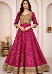 Heavy Flared Anarkali Gown outfit