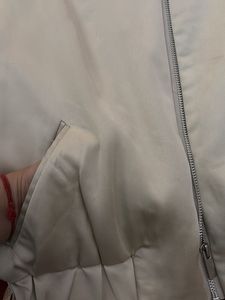 Cream Bomber Jacket
