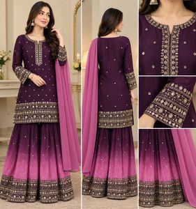heavy sequence work unstitch suit with dupatta