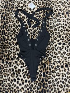 Black Studded Bodysuit