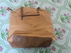 Stylish Tote Bag With Red Blouse